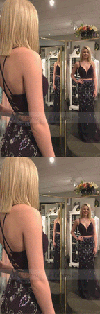 mermaid party dresses with beading,elegant 2 piece tulle evening gowns