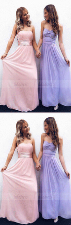 Cute A Line Chiffon Long Prom Dress,Homecoming Dress