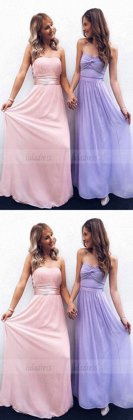 Cute A Line Chiffon Long Prom Dress,Homecoming Dress
