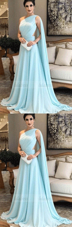 Simple chiffon prom dresses,floor length party dresses