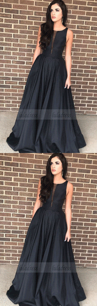 elegant black long prom dress party dress formal evening dress,BD98704