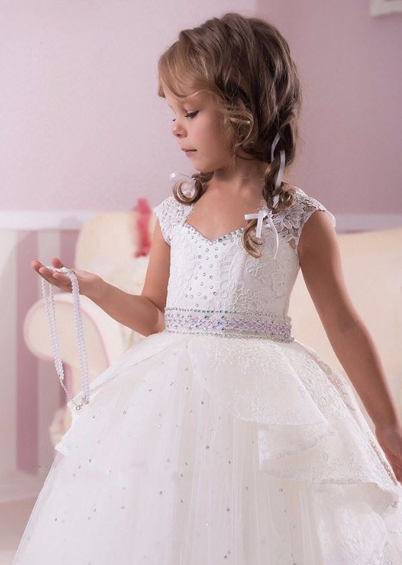 Flower Girl Dresses, Girls Wedding Party Dresses, Girls First Communion Dresses,Girls Pageant Dresses