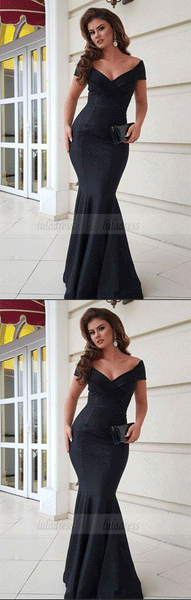 mermaid prom dress,v-neck prom dress,long evening dress,long formal dress,BD99053