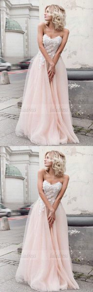 Beautiful sweetheart neck lace long prom dress, formal dress,BD99030