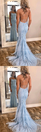 Mermaid Prom Dresses Backless Pageant Formal Dress