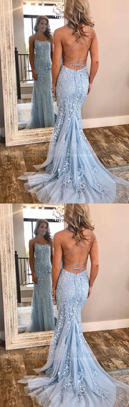 Mermaid Prom Dresses Backless Pageant Formal Dress