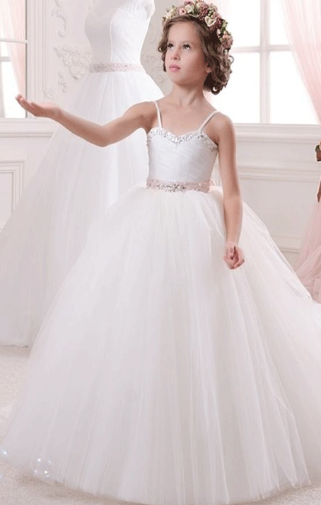 Flower Girl Dress Kid Party Pageant Princess Formal Wedding Bridesmaid