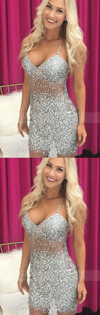 Sexy Spaghetti Straps Prom Dress, Crystal Beading Prom Dresses, Tulle luladress Sexy Spaghetti Straps Prom Dress, Crystal Beading Prom Dresses, Tulle luladress