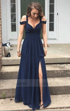 Sleeveless Chiffon Prom Dresses,Sexy Long Prom Dresses,Formal Dress