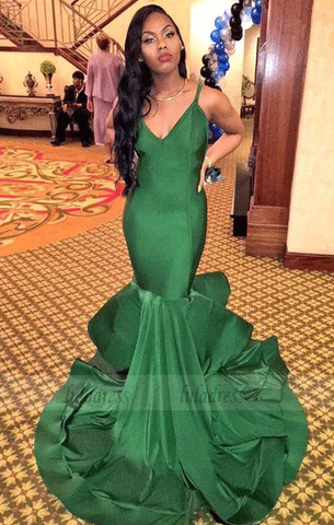 mermaid prom dress,V-neck prom dresses,charming prom dress,BD99933
