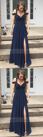 Sleeveless Chiffon Prom Dresses,Sexy Long Prom Dresses,Formal Dress