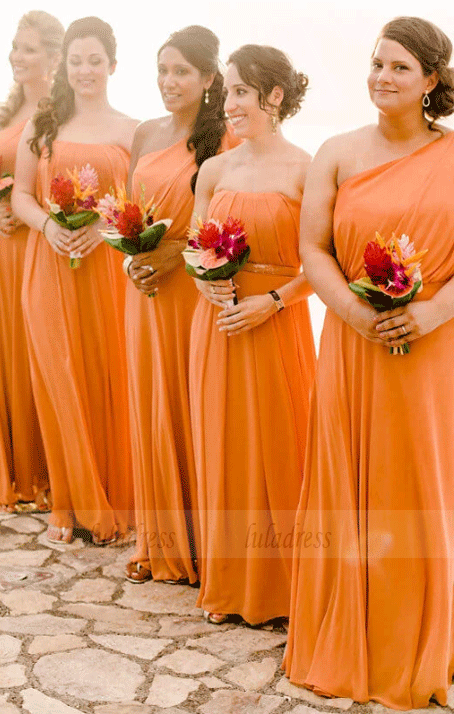 Different Style Bridesmaid Dress,Chiffon Bridesmaid Dress