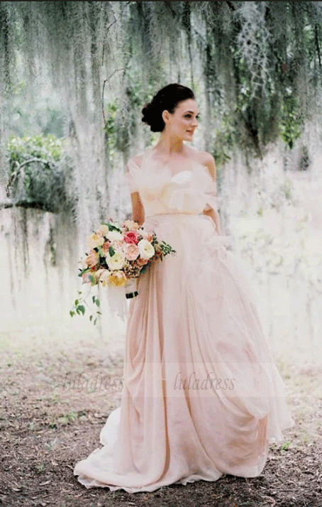 Sexy Sweetheart Off The Shoulder Wedding Dress