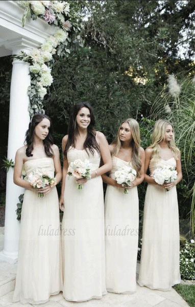 White Sweetheart Mismatched Bridesmaid Dress,BW97276