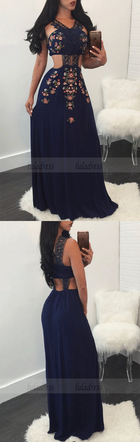 Lace Backless Floral Print Vintage Maxi Dress
