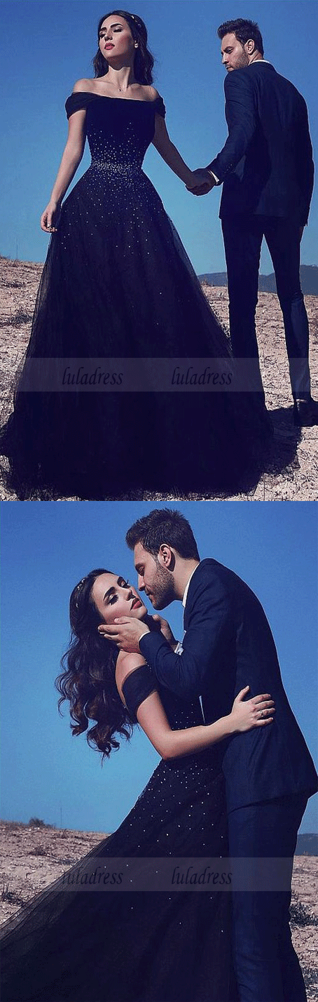 Off the Shoulder Prom Dresses,A-line Evening Dresses,Formal Women Dress