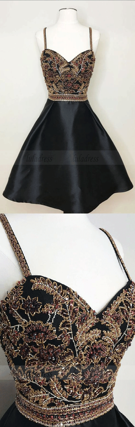 Spaghetti Straps Homecoming Dresses Short Prom Dress