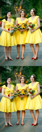 Short Bridesmaid Dress,V Neck Bridesmaid Dress