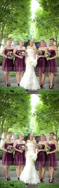 Strapless Bridesmaid Dresses,Modest Bridesmaid Dresses,BW97349
