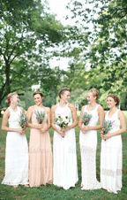 Long Bridesmaid Dress,Chiffon Bridesmaid Dress