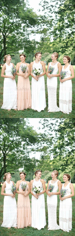 Long Bridesmaid Dress,Chiffon Bridesmaid Dress