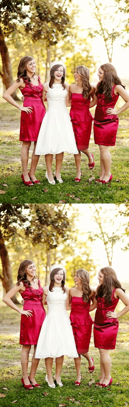 Short Bridesmaid Dresses,Mismatched Bridesmaid Dresses