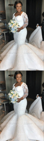 Luxury Lace Mermaid Wedding Dresses