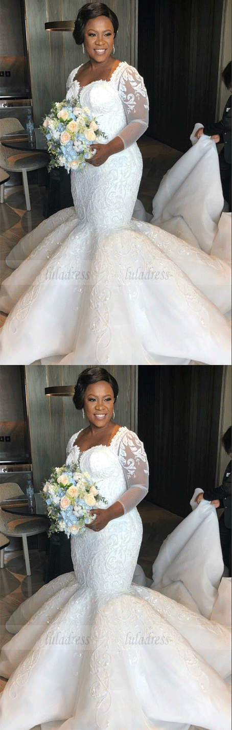 Luxury Lace Mermaid Wedding Dresses