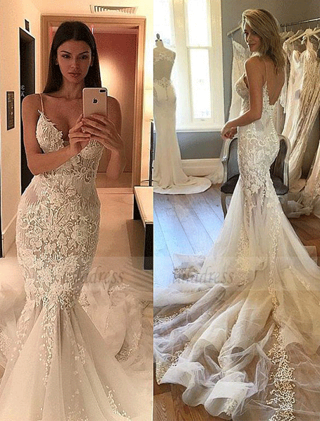 Sexy Lace Mermaid Wedding Dresses,BW97131