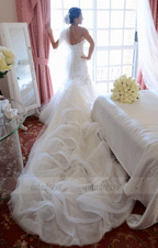 Sweetheart Neck Ruffles Mermaid Wedding Dresses