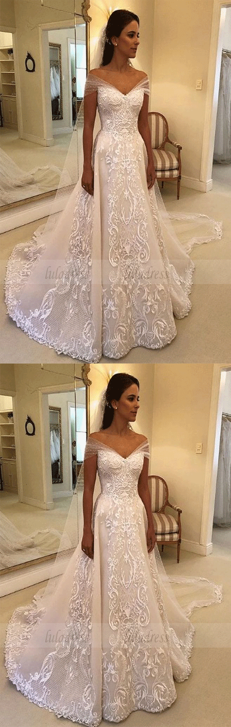 Elegant Off-the-Shoulder Wedding Dresses
