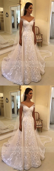 Elegant Off-the-Shoulder Wedding Dresses,BW97122