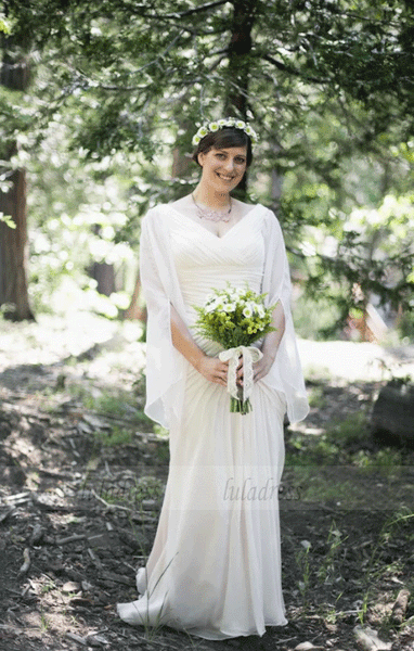 Elegant Long Sleeve Wedding Dress,Bride Dress,BW97333