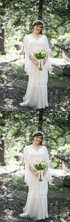 Elegant Long Sleeve Wedding Dress,Bride Dress