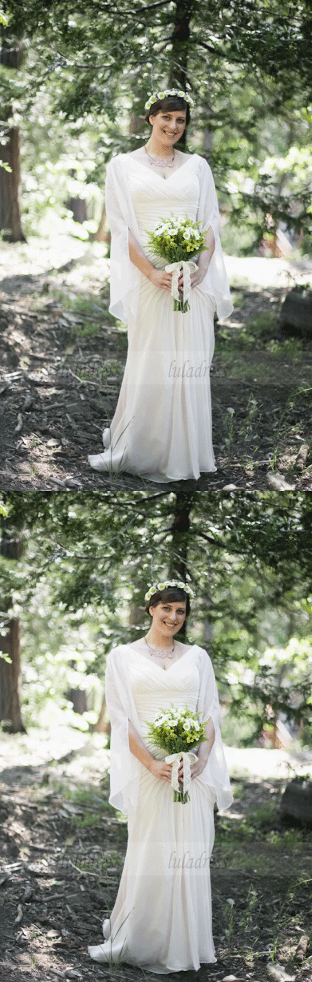 Elegant Long Sleeve Wedding Dress,Bride Dress